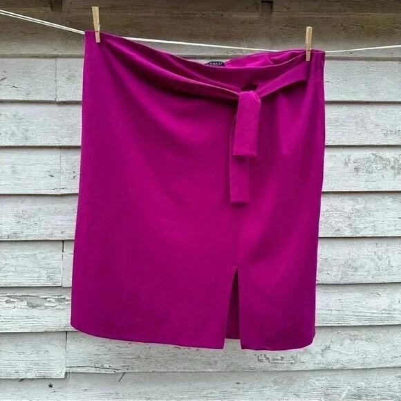 Eloquii dark pink  Tied  plus size skirt size 28 - Picture 2 of 6
